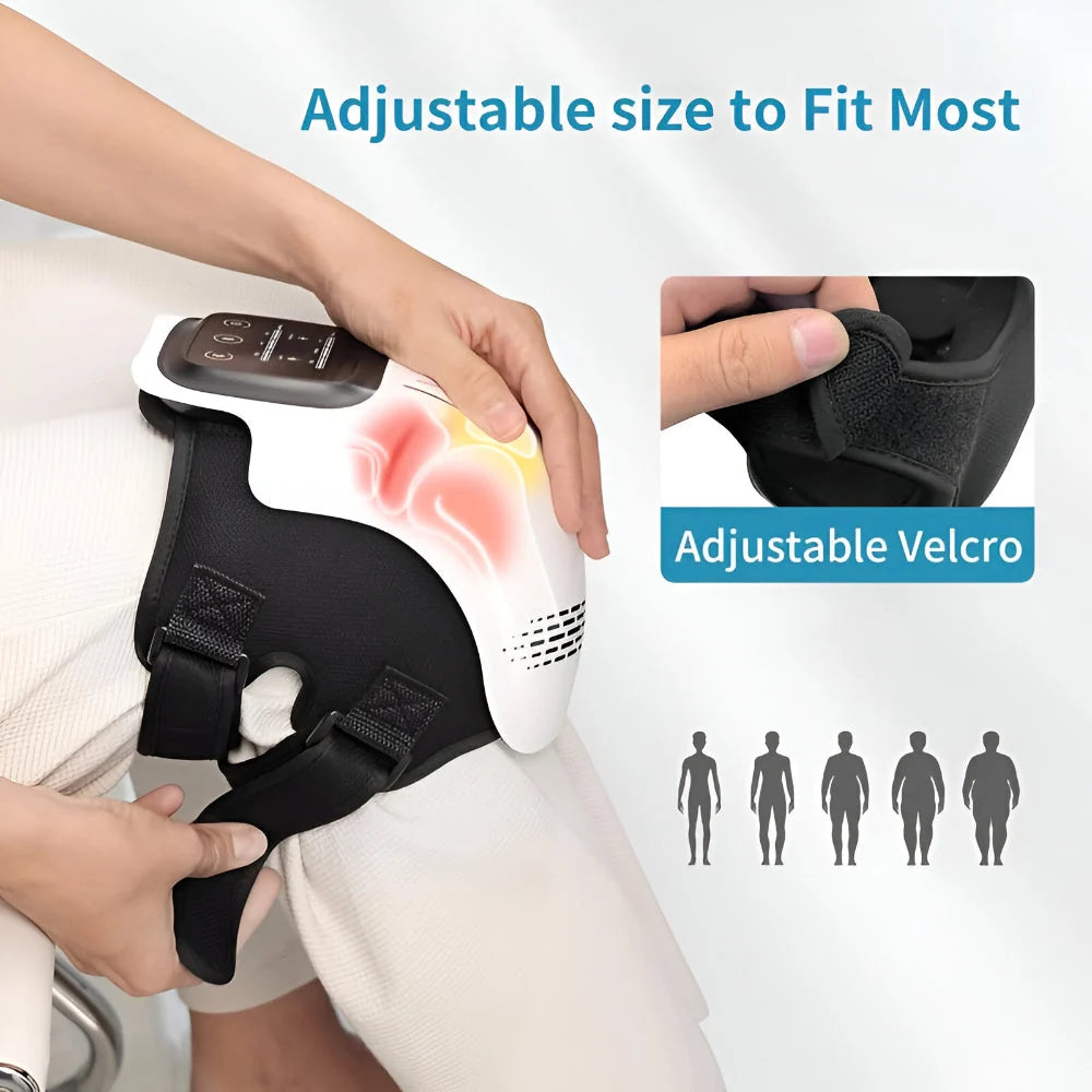 Heated Knee Wrap Cordless USB Rechargeable Adjustable Straps