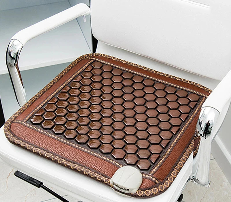 Heated Seat Cushion Jade & Tourmaline 8 Heat Levels