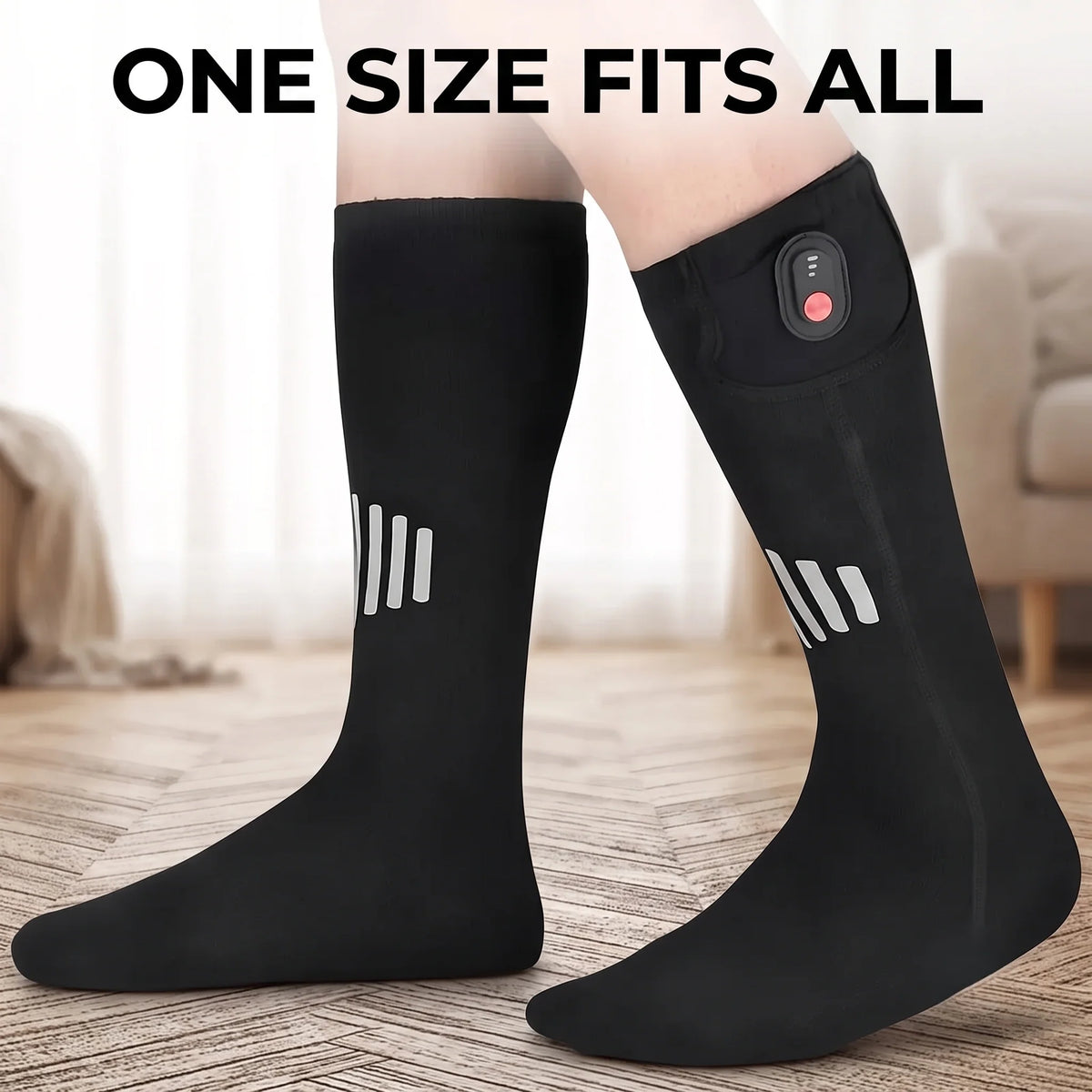 Heated Socks Wireless Battery-Powered Adjustable Heat