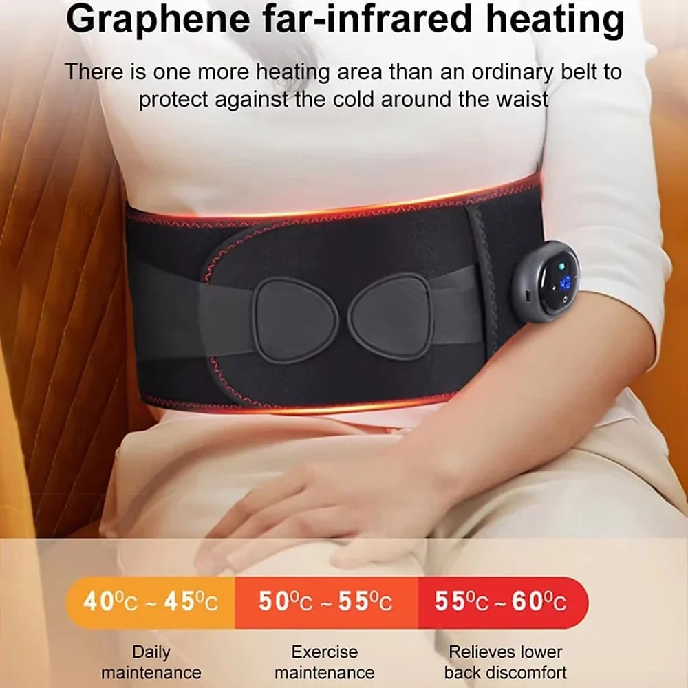 Heated Waist Belt Infrared Heat & Dual Vibration