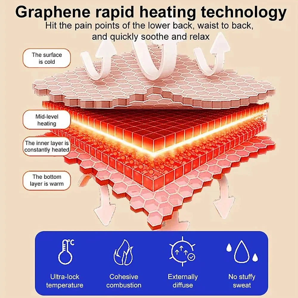 Heated Waist Belt Infrared Heat & Dual Vibration