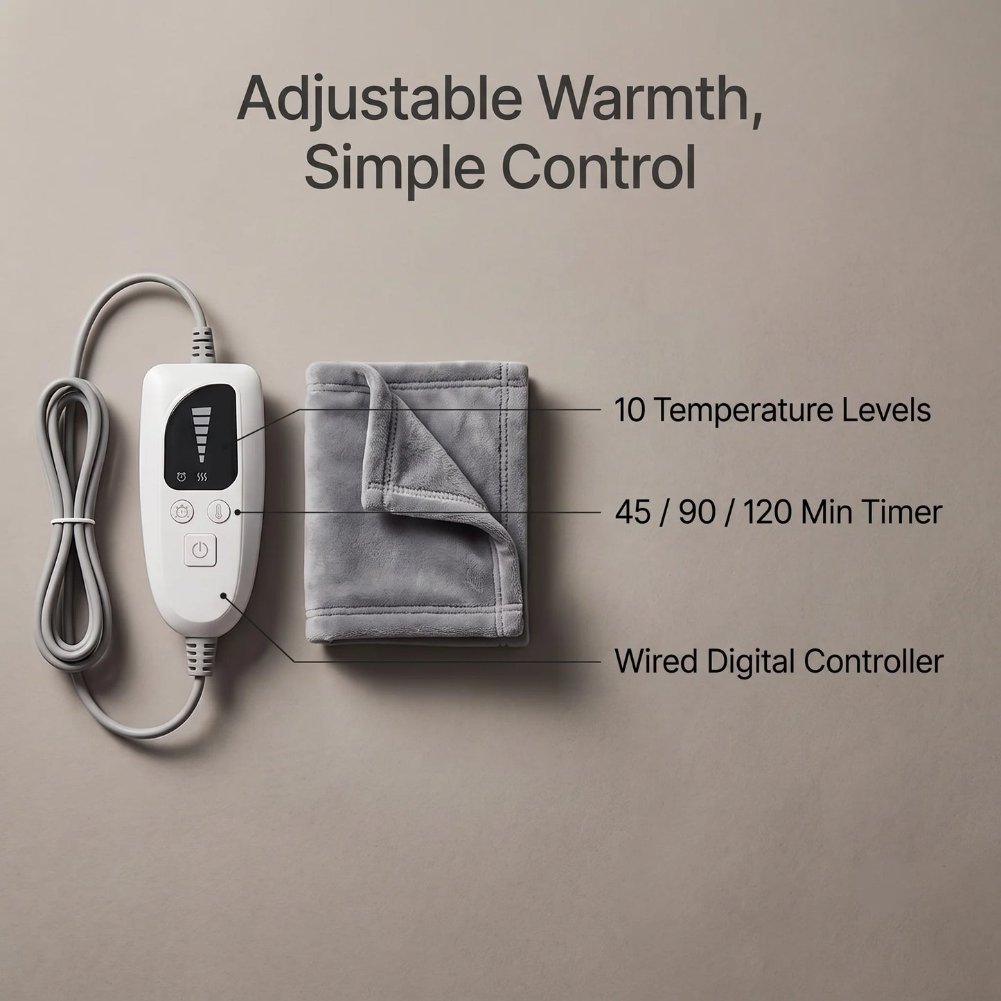Heated Wrap Adjustable Heat Cordless Neck Shoulder & Back