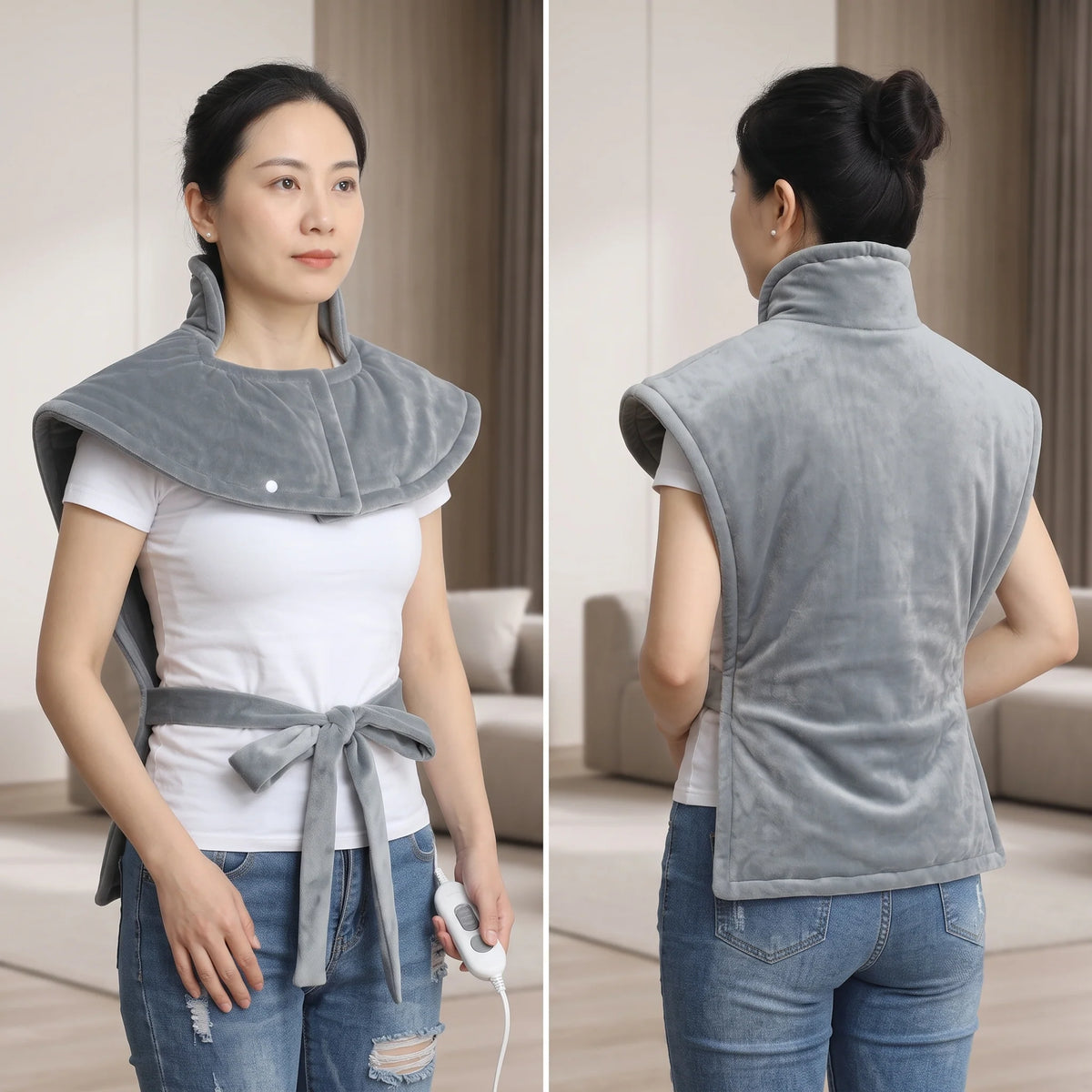Heated Wrap Adjustable Heat Cordless Neck Shoulder & Back