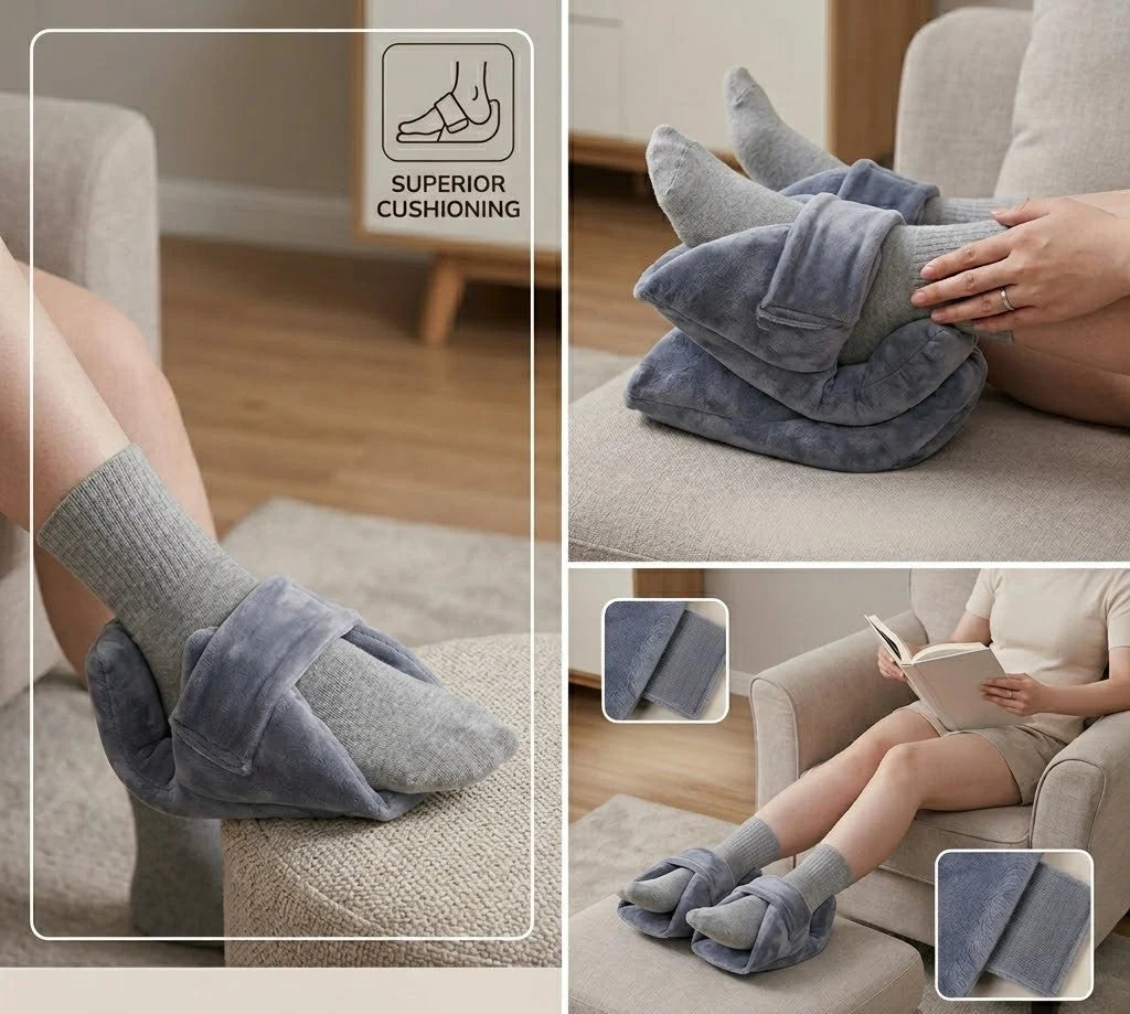 Heel Cushion Pillow Memory Foam All-Day Support Washable Cover