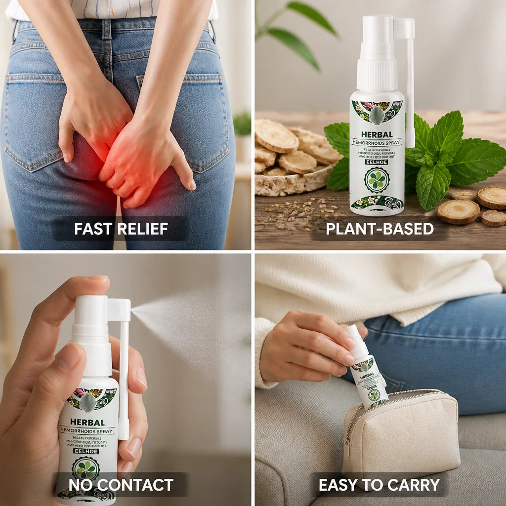 Hemorrhoid Relief Spray Plant-Based Fast-Acting