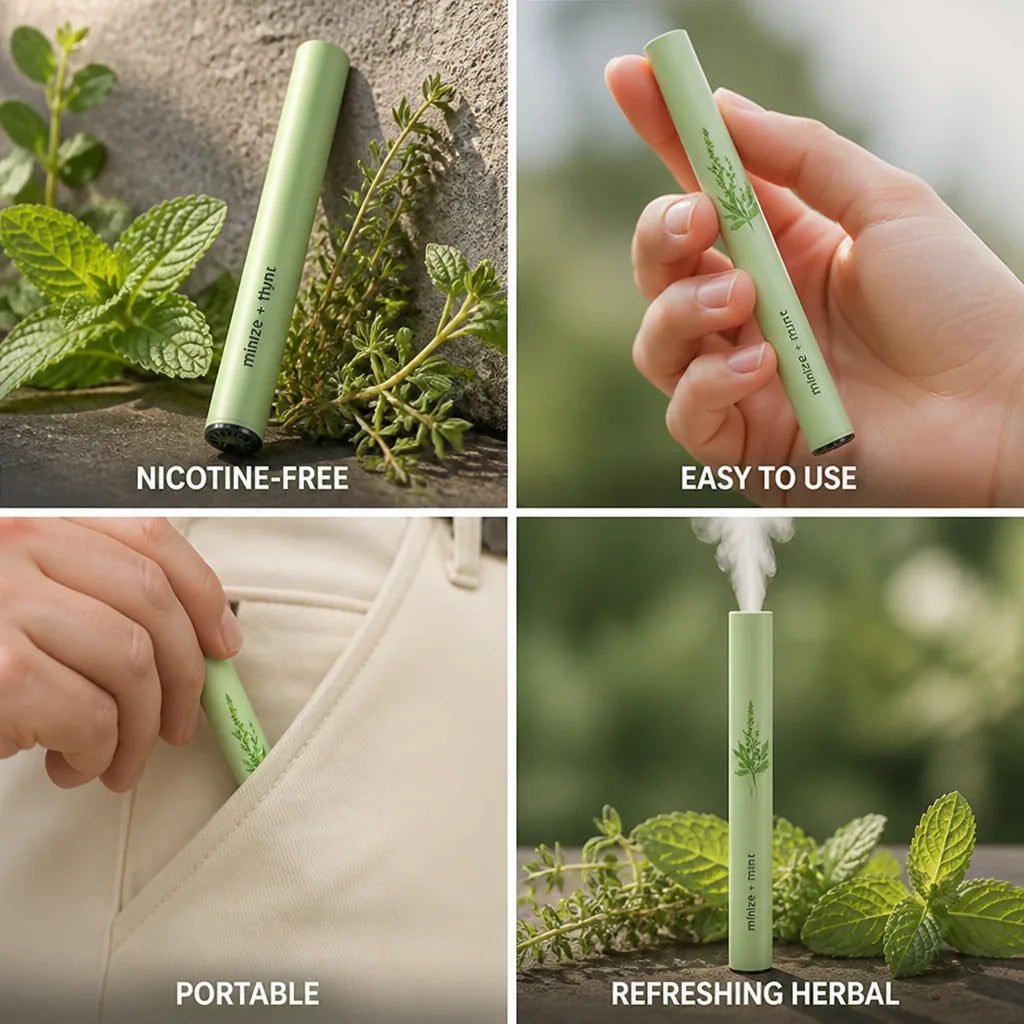 Herbal Diffuser Nicotine-Free Mint & Thyme 600 Puffs