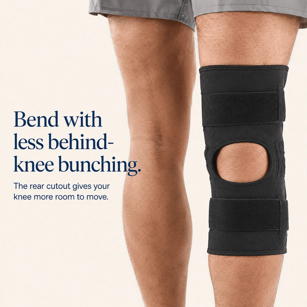 Hinged Knee Brace Dial-Adjustable Aluminum Hinges