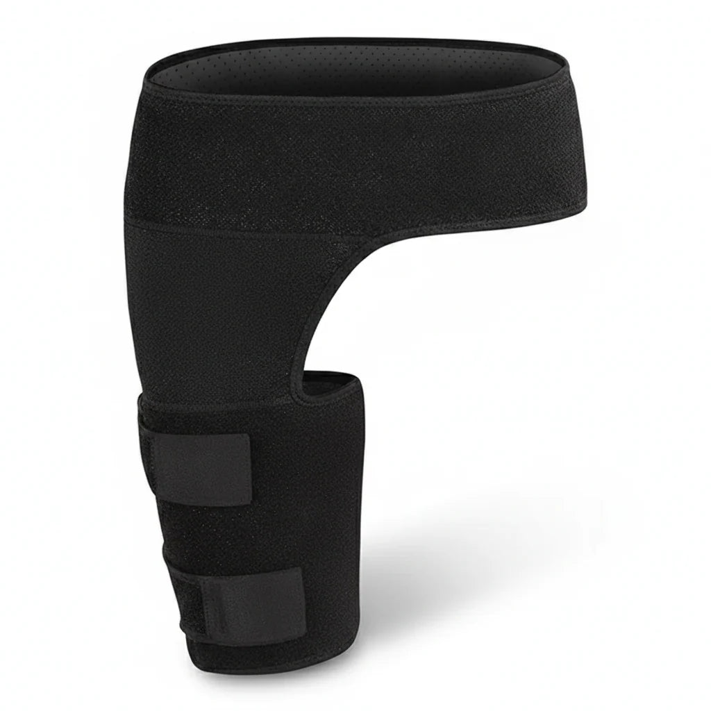 Hip Support Wrap Genuine Leather Adjustable Compression