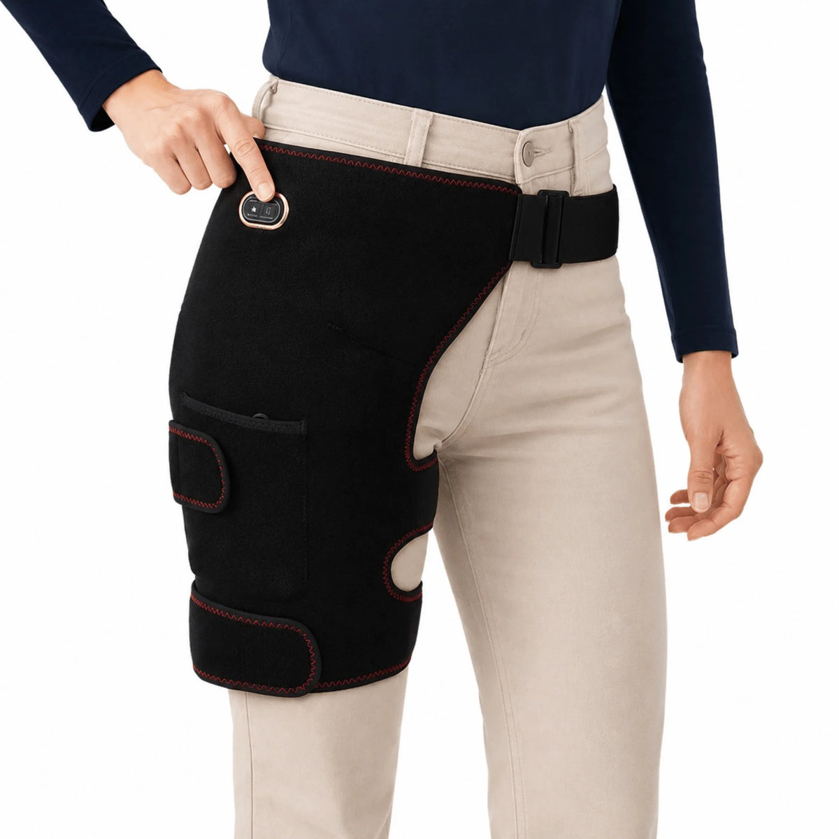 Hip & Thigh Wrap Heat & Vibration USB-Powered