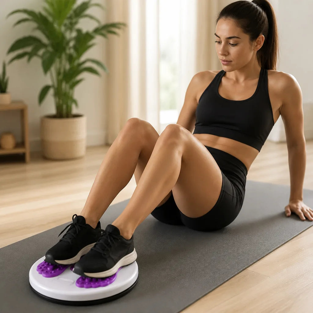 Hip Twist Exercise Board Magnetic Acupressure Compact Non-Slip