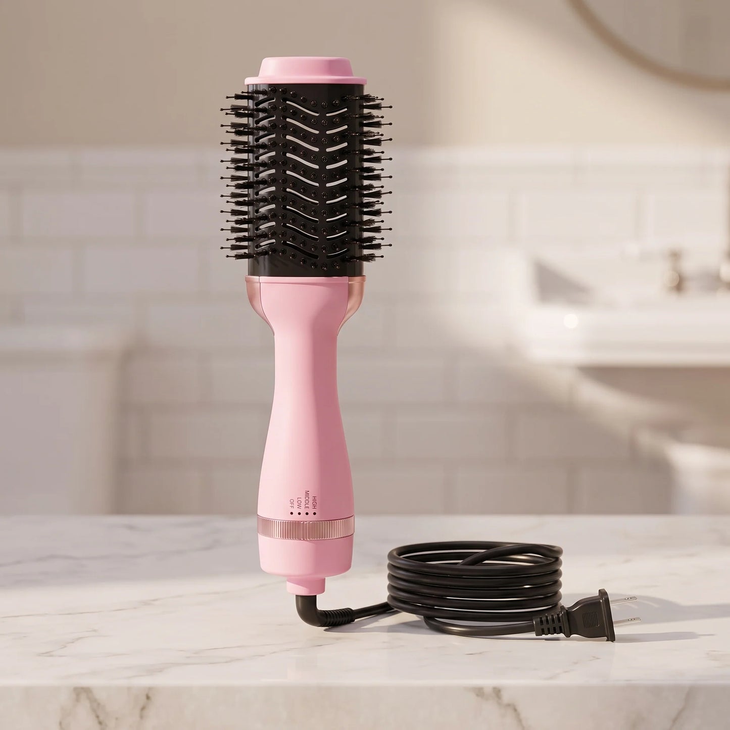 Hot Air Styling Brush 4-In-1 Interchangeable Ceramic Titanium Ionic