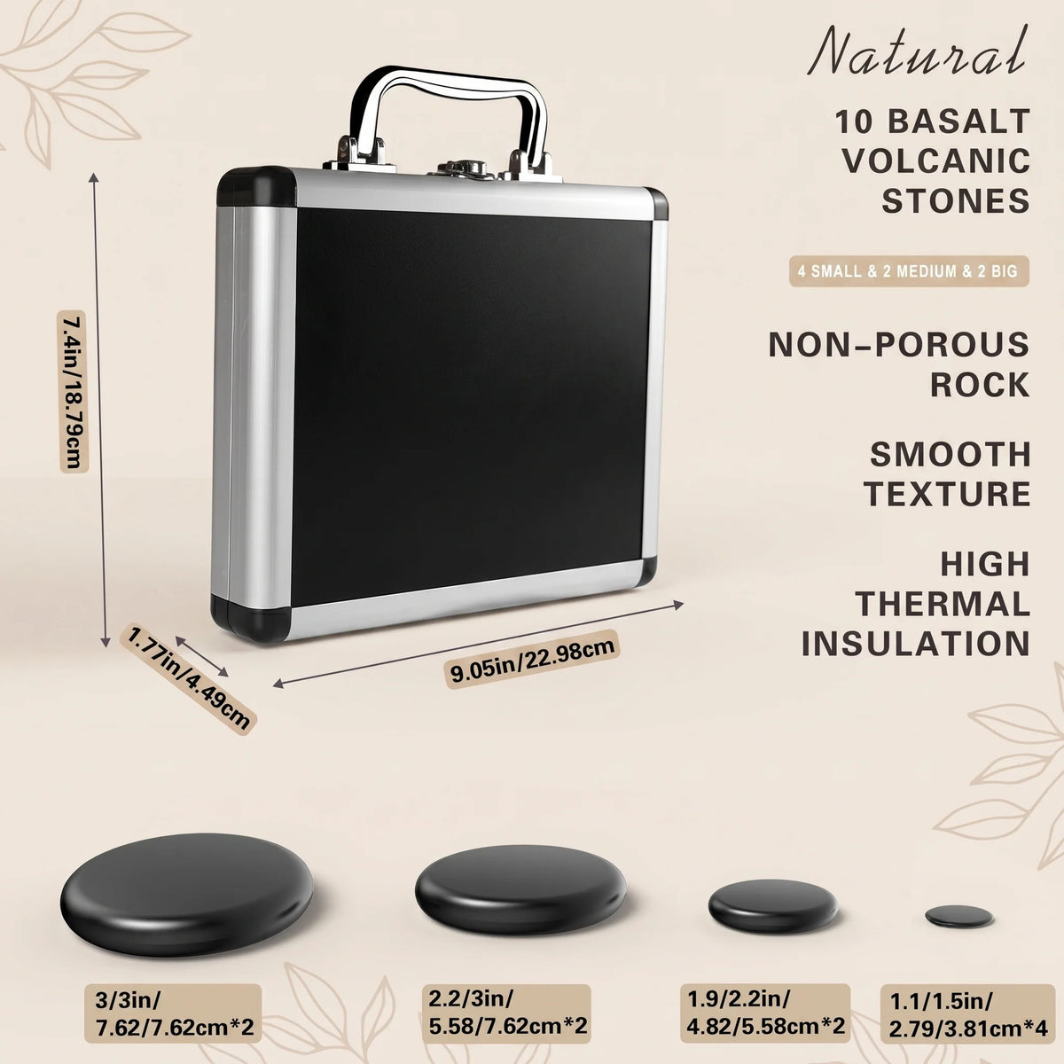 Hot Stone Massage Set Heated Stones & Electric Warmer