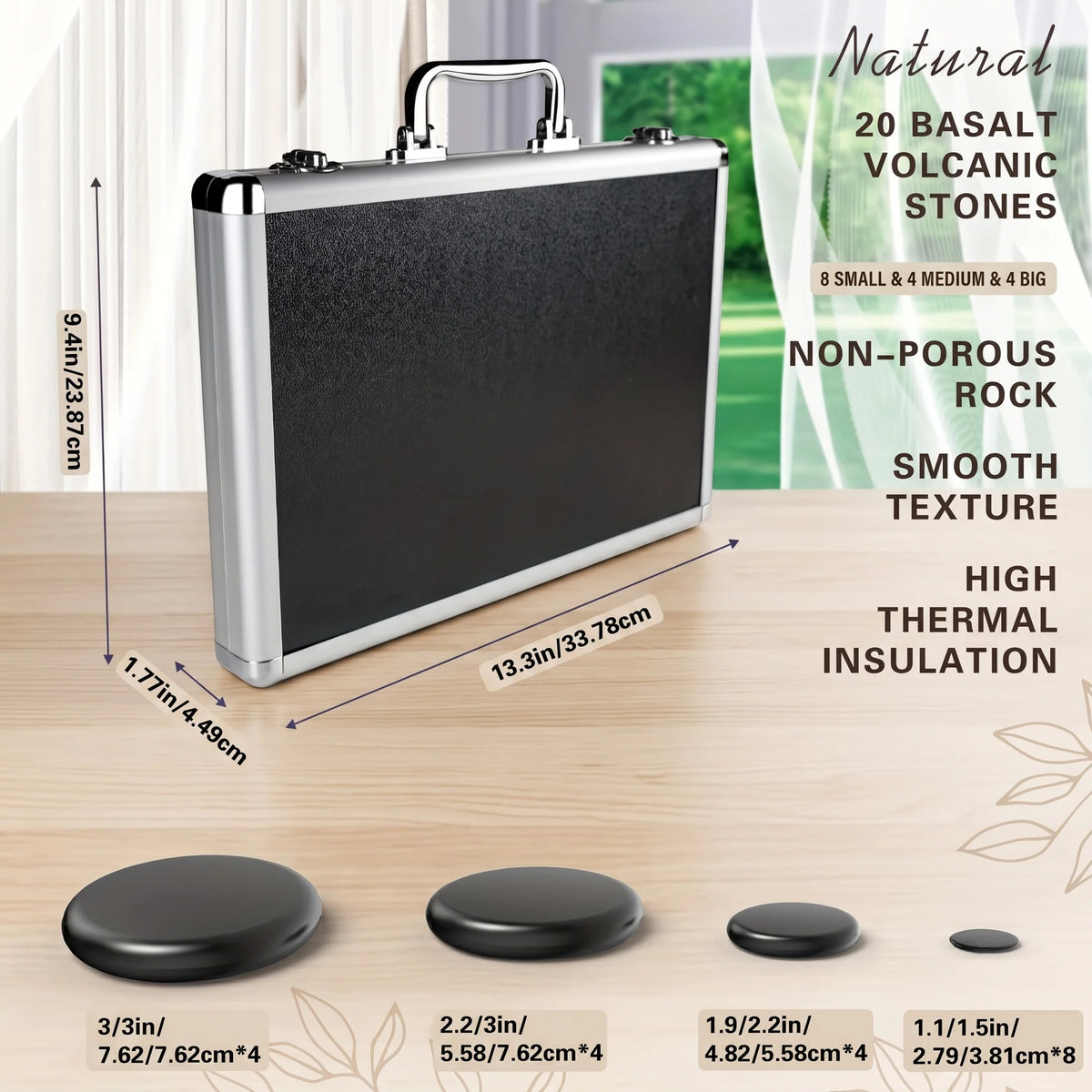 Hot Stone Massage Set Heated Stones & Electric Warmer