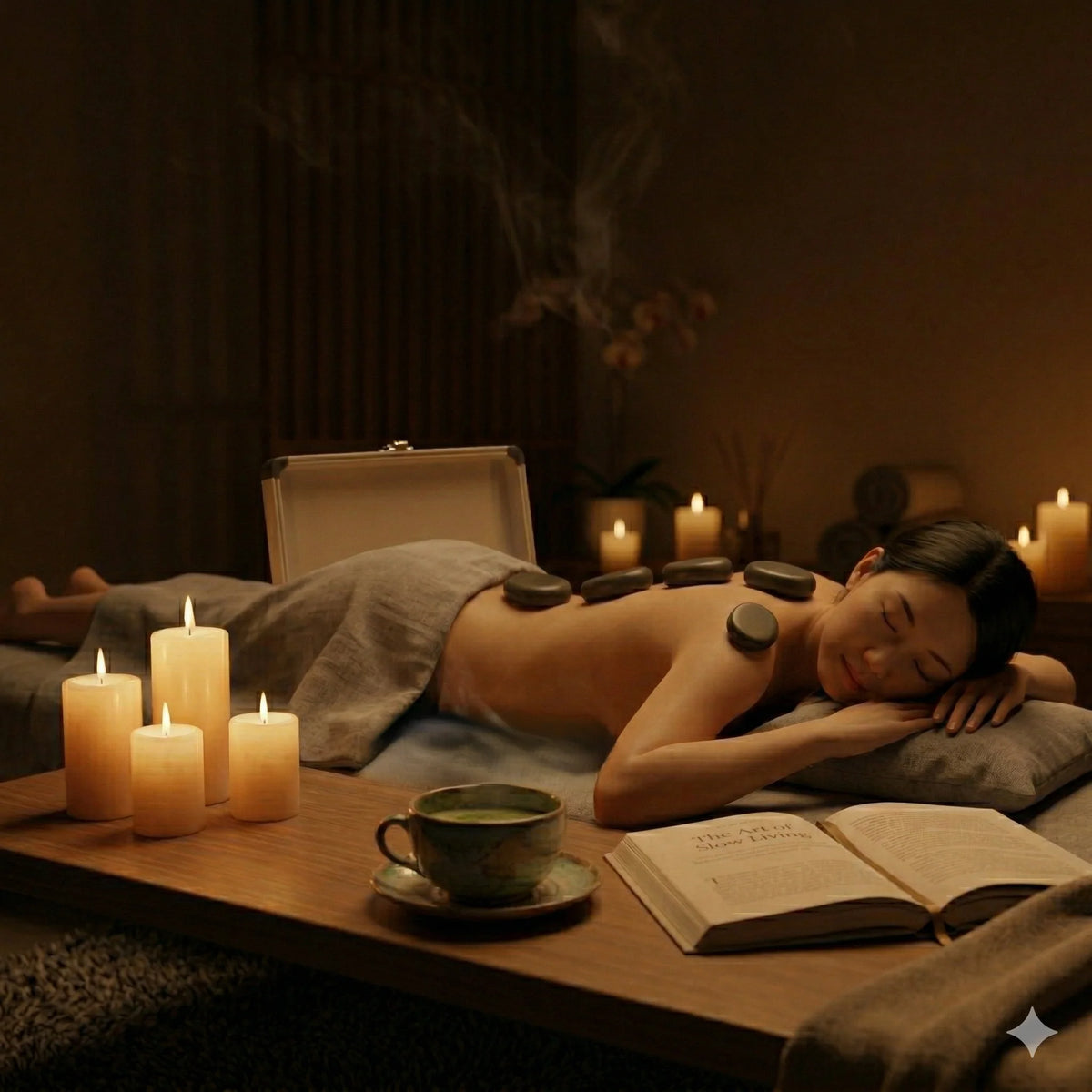 Hot Stone Massage Set Heated Stones & Electric Warmer