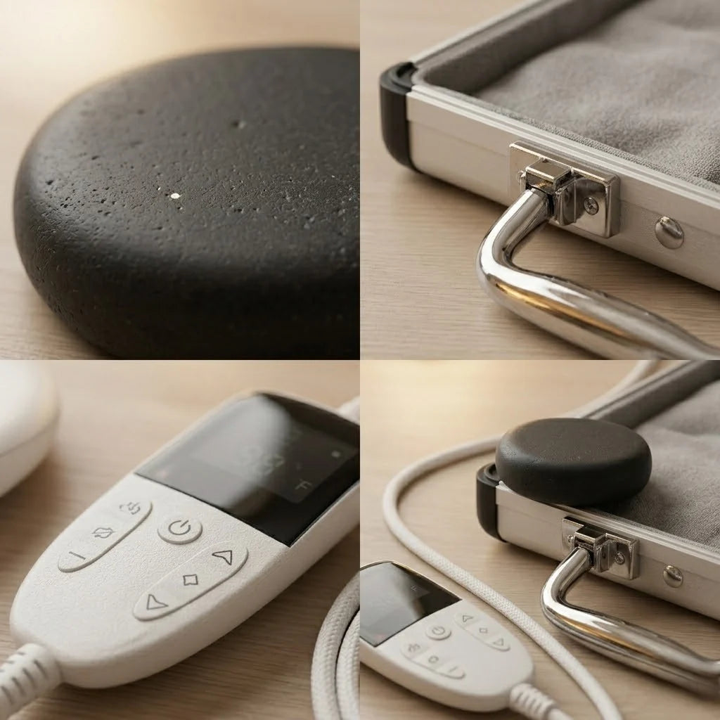 Hot Stone Massage Set Heated Stones & Electric Warmer