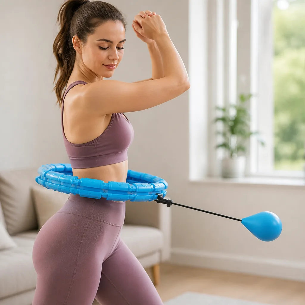 Hula Hoop Adjustable 20–50 Inch With Massage Pads