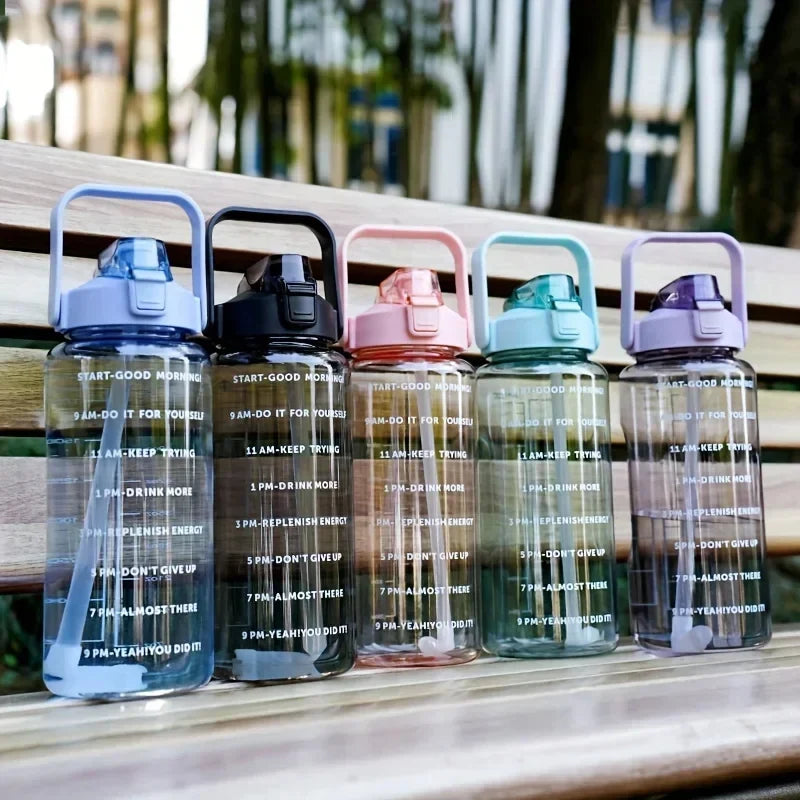 Hydration Bottle 68 Fl Oz BPA-Free Leakproof Flip Straw
