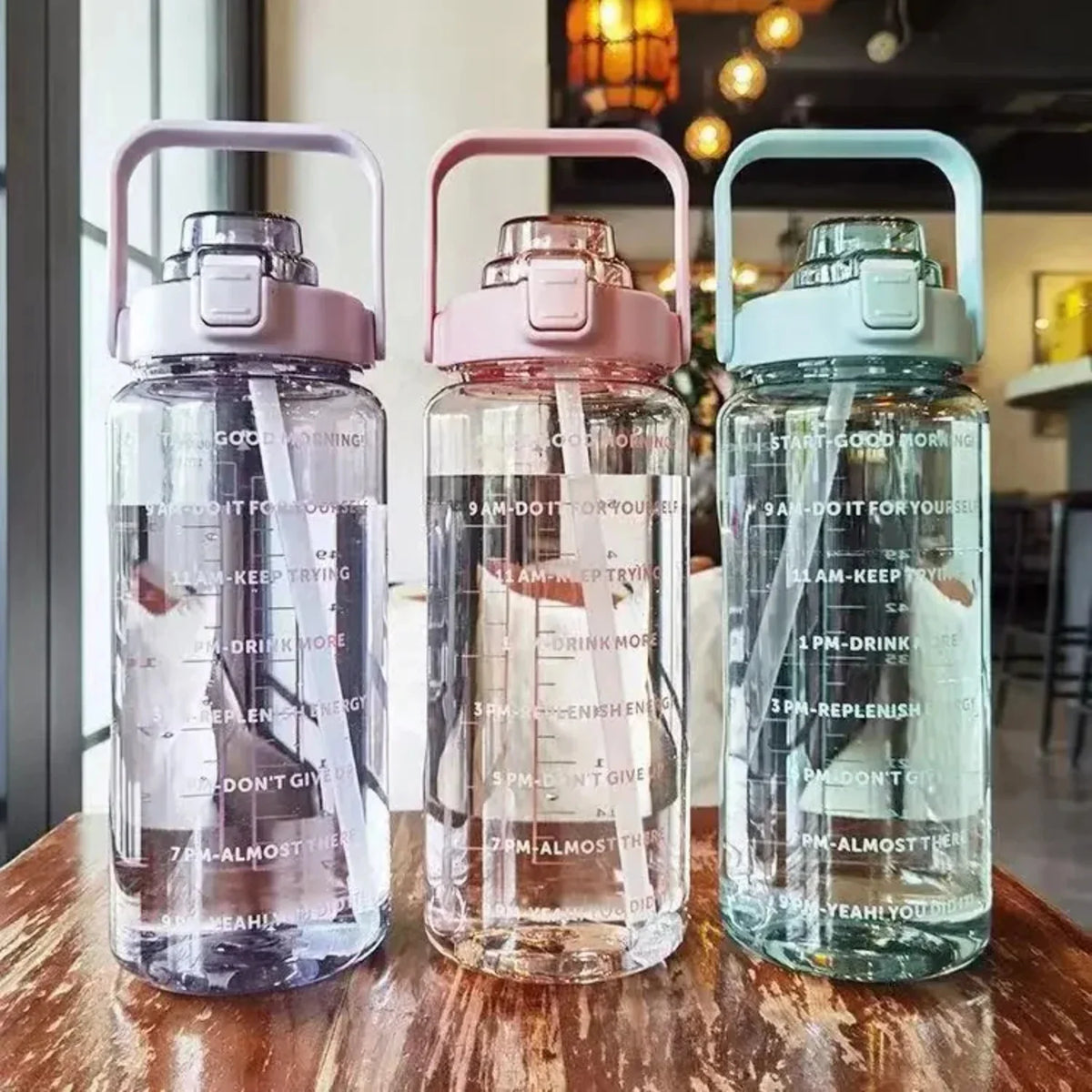 Hydration Bottle 68 Fl Oz BPA-Free Leakproof Flip Straw