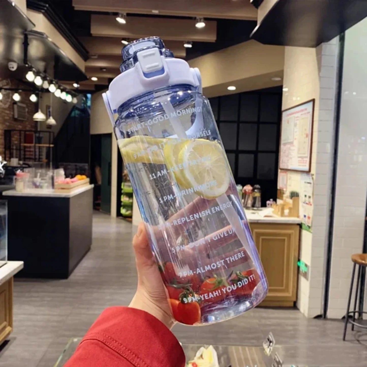 Hydration Bottle 68 Fl Oz BPA-Free Leakproof Flip Straw