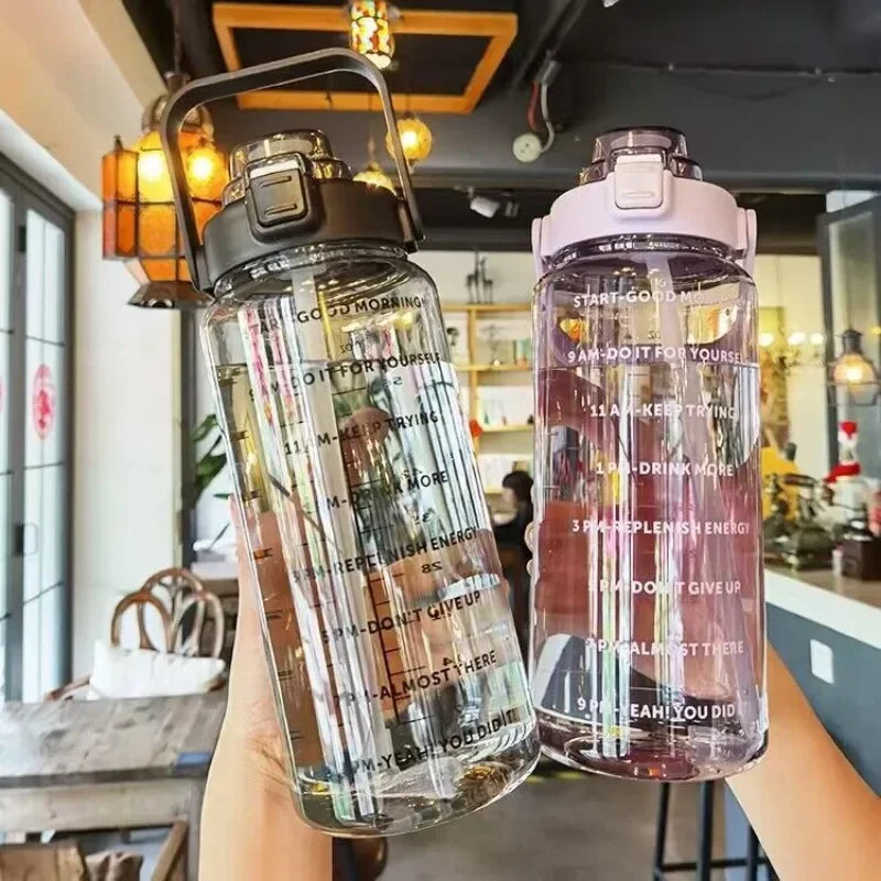 Hydration Bottle 68 Fl Oz BPA-Free Leakproof Flip Straw