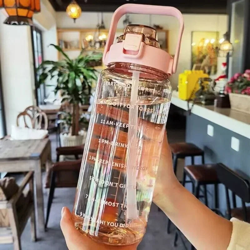 Hydration Bottle 68 Fl Oz BPA-Free Leakproof Flip Straw