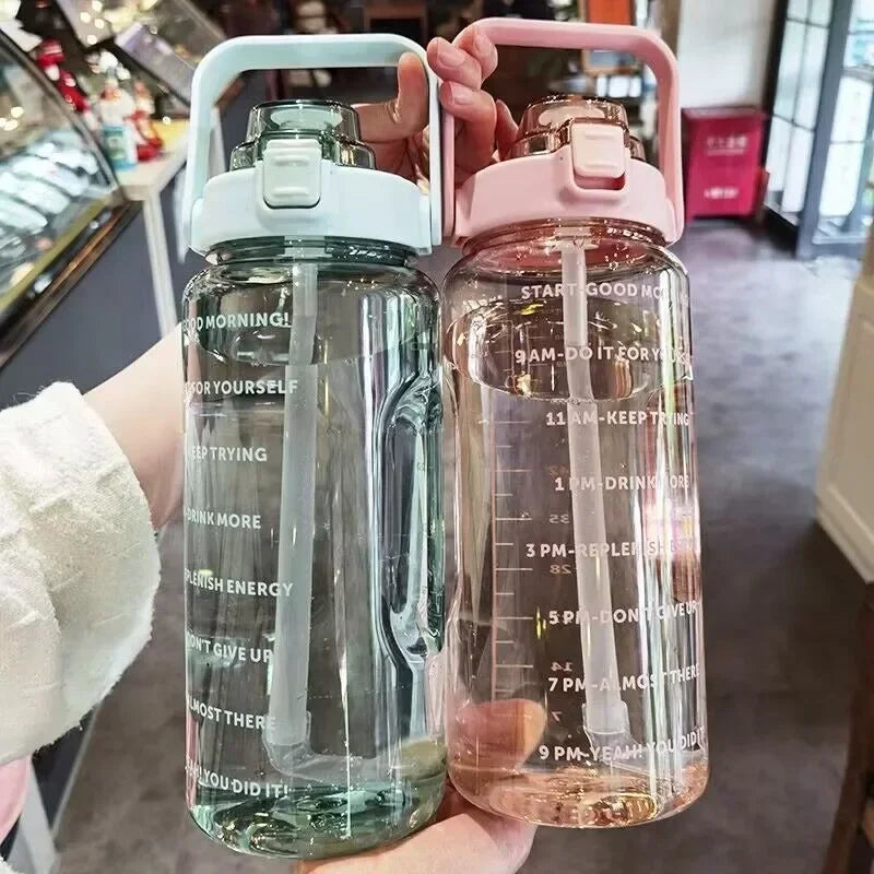 Hydration Bottle 68 Fl Oz BPA-Free Leakproof Flip Straw