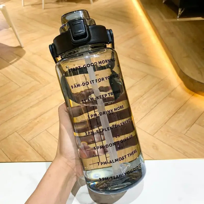 Hydration Bottle 68 Fl Oz BPA-Free Leakproof Flip Straw