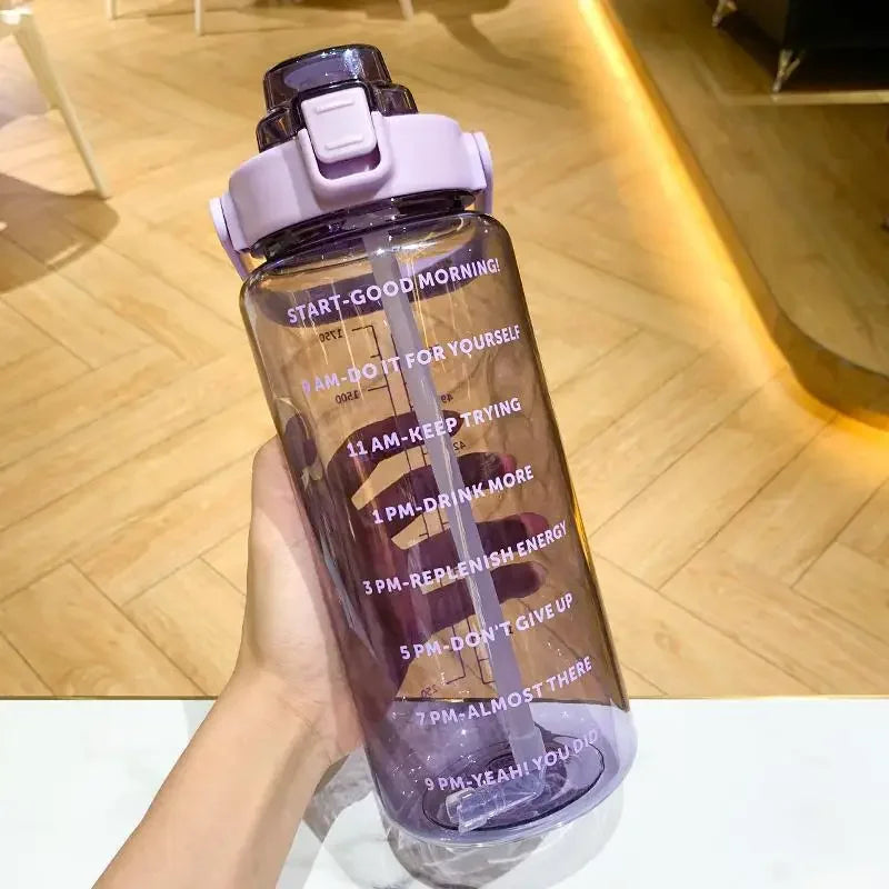 Hydration Bottle 68 Fl Oz BPA-Free Leakproof Flip Straw