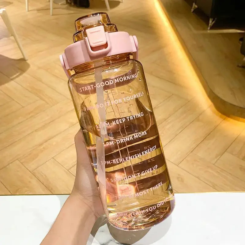 Hydration Bottle 68 Fl Oz BPA-Free Leakproof Flip Straw