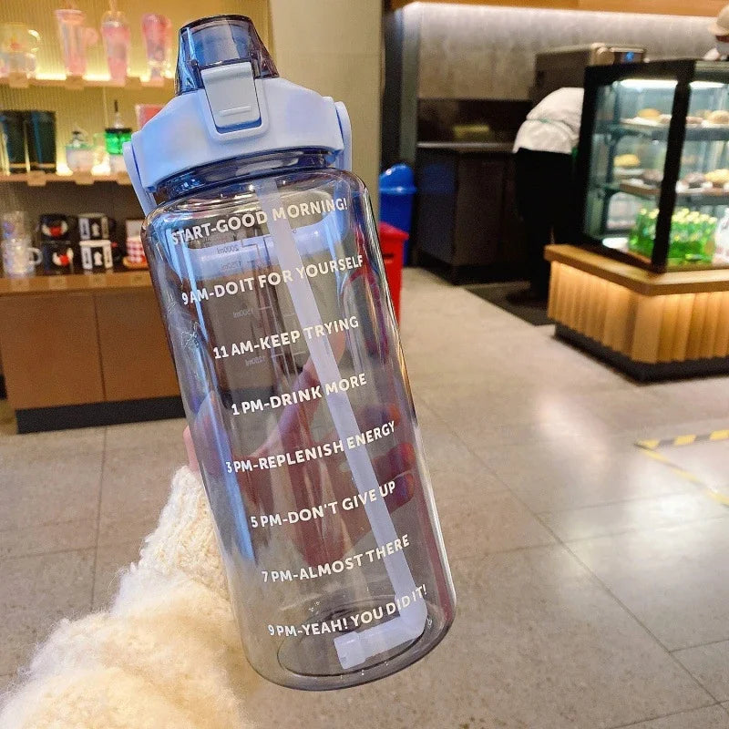 Hydration Bottle 68 Fl Oz BPA-Free Leakproof Flip Straw