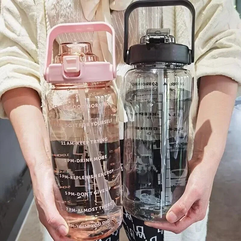 Hydration Bottle 68 Fl Oz BPA-Free Leakproof Flip Straw