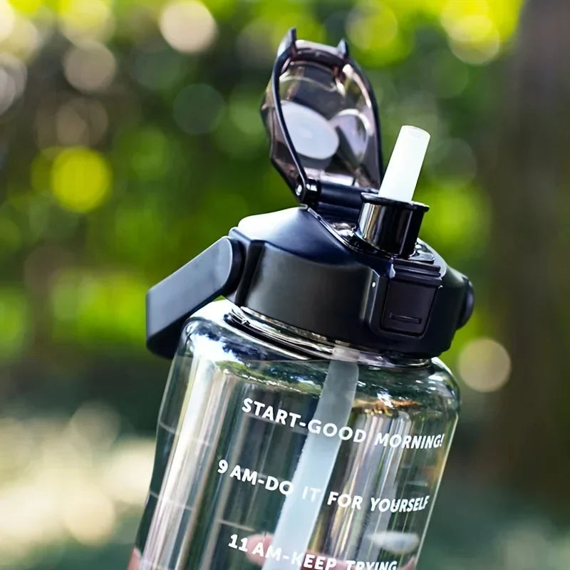 Hydration Bottle 68 Fl Oz BPA-Free Leakproof Flip Straw