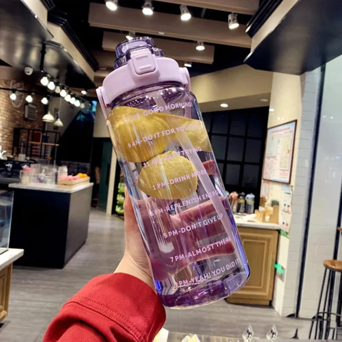 Hydration Bottle 68 Fl Oz BPA-Free Leakproof Flip Straw