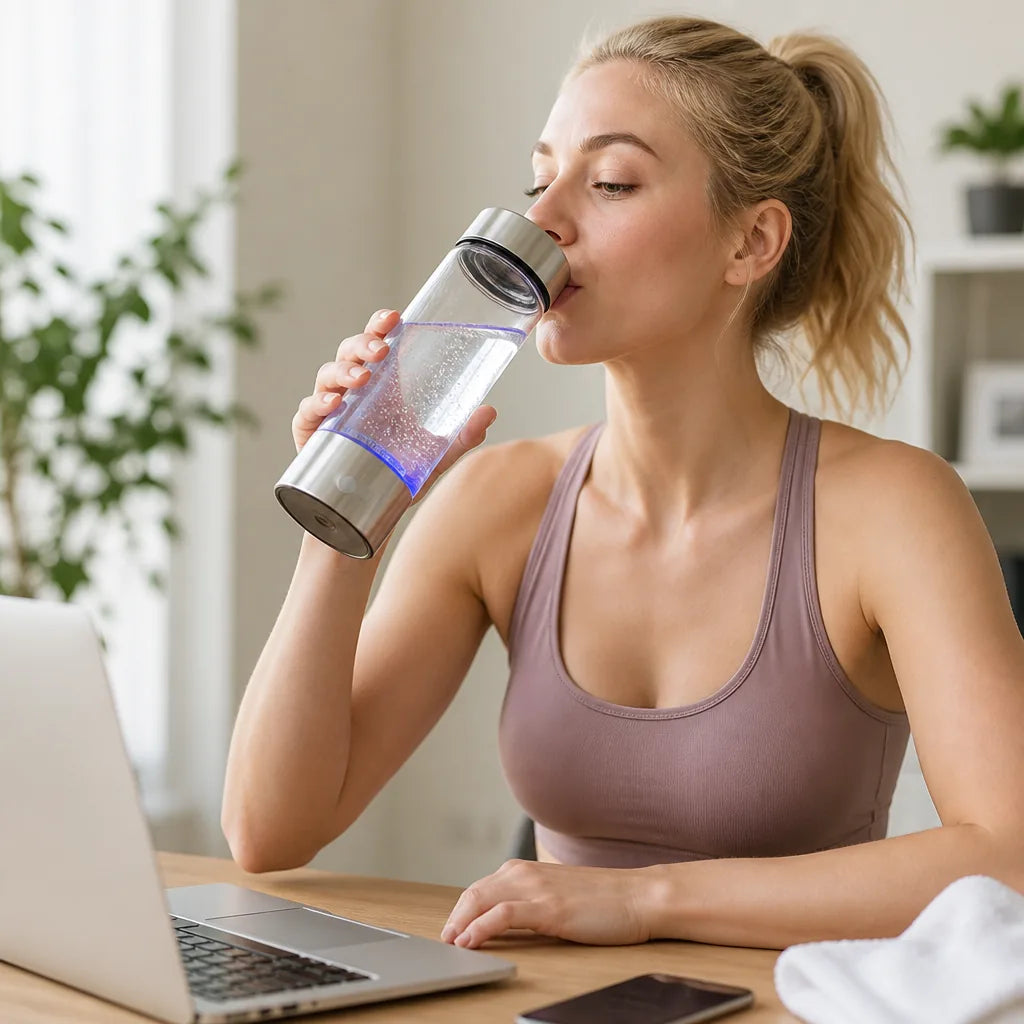 Hydrogen Water Bottle Portable USB Rechargeable