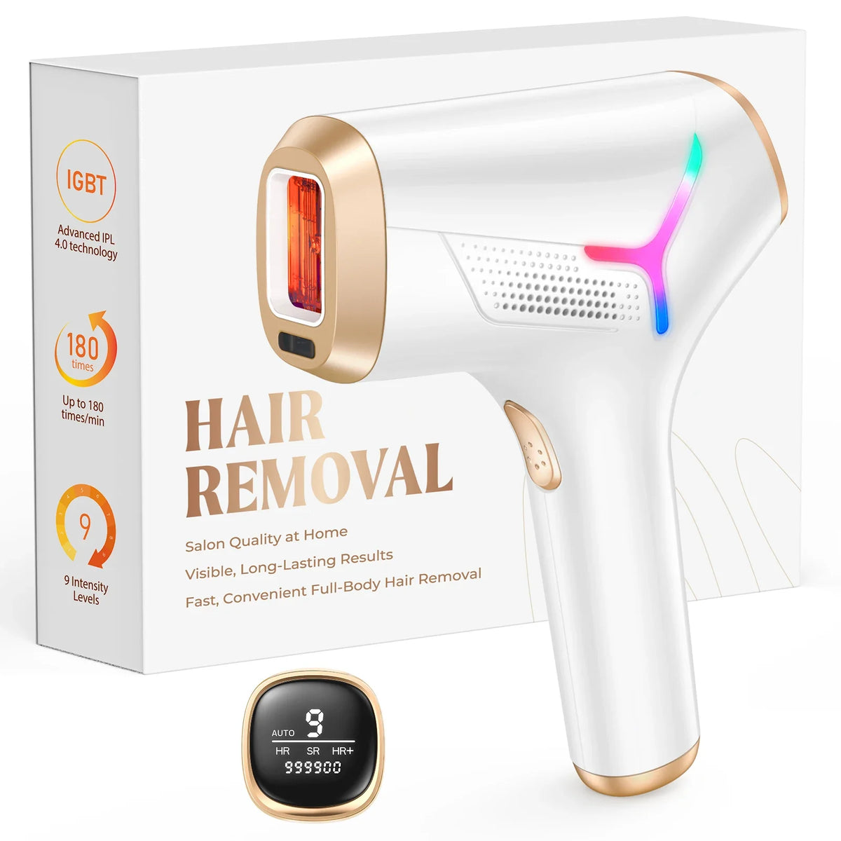 IPL Hair Removal Device 999,999 Flashes Auto & Manual