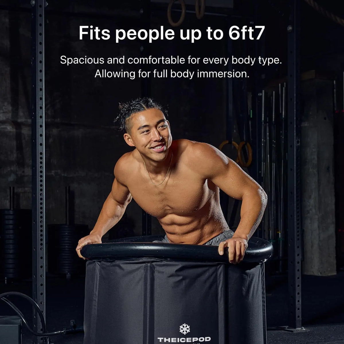 Ice Bath Tub Inflatable 84-Gallon Lid & Side Drain