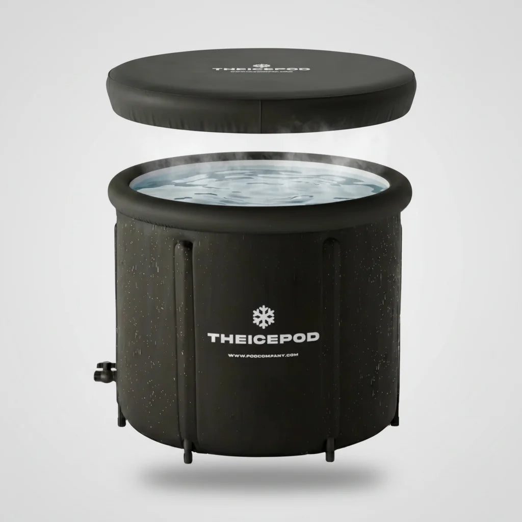 Ice Bath Tub Inflatable 84-Gallon Lid & Side Drain