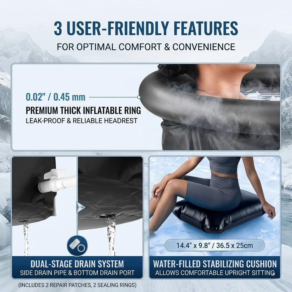 Ice Bath Tub Portable Compact Home Recovery