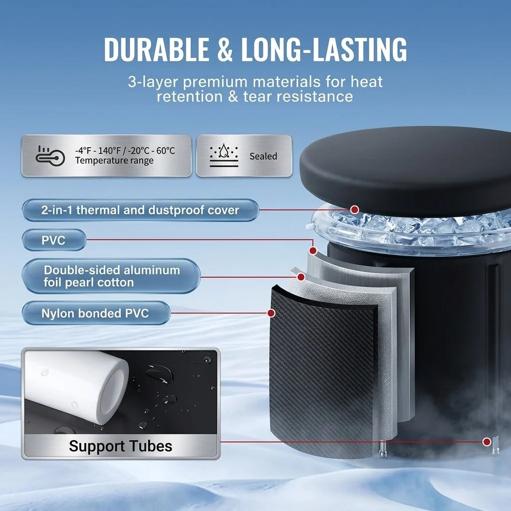 Ice Bath Tub Portable Compact Home Recovery