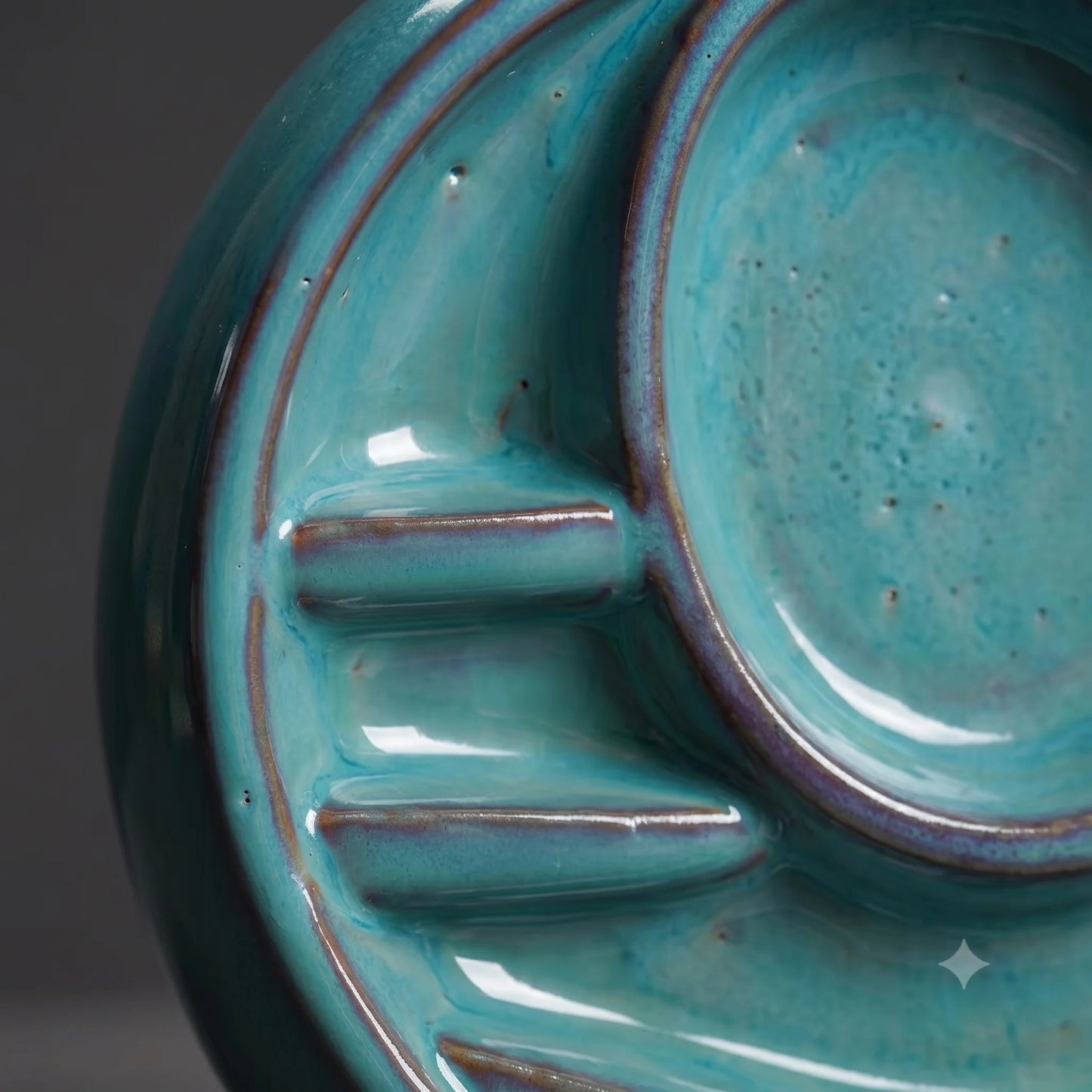 Incense Burner Backflow & Candle Holder Ceramic Crescent Moon