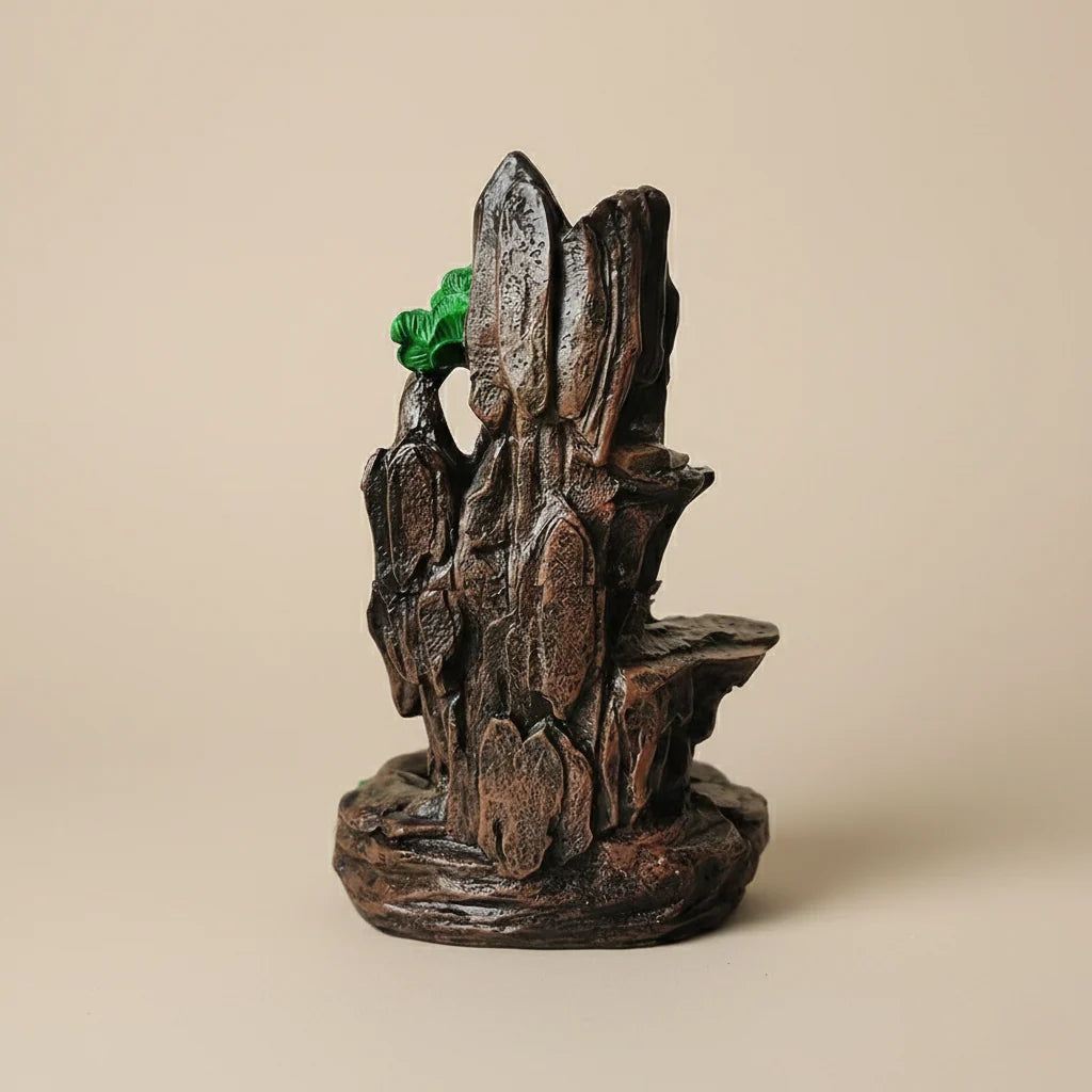 Incense Holder Ceramic Mountain Landscape