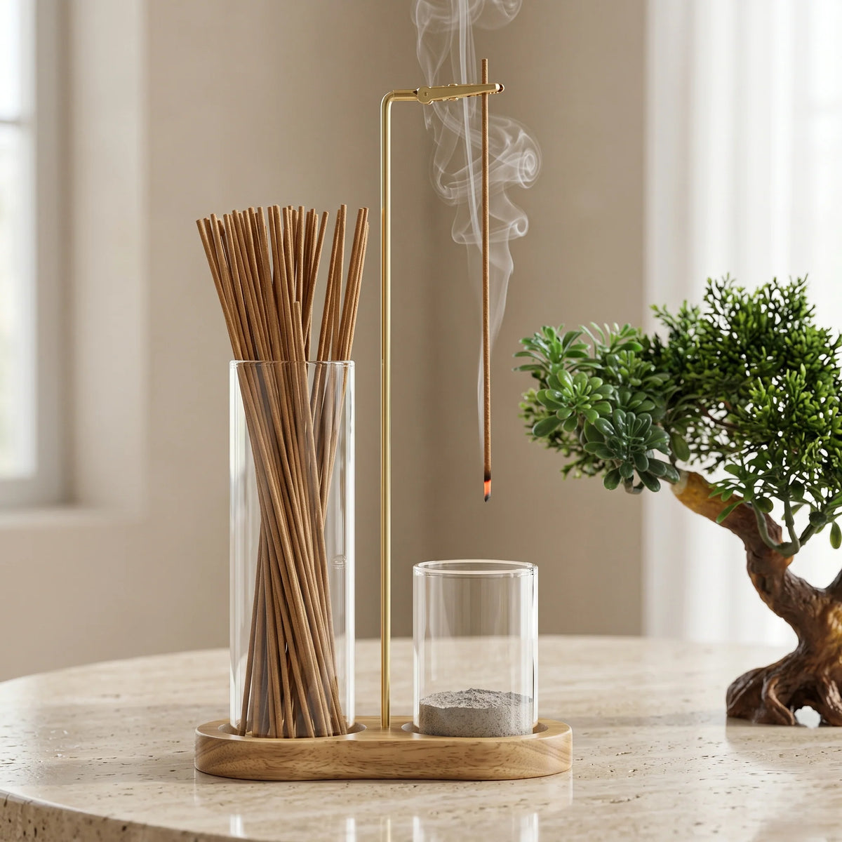 Incense Holder Set Ash Catcher Two Color Options
