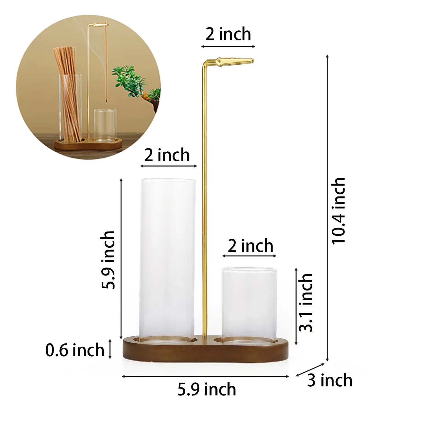 Incense Holder Set Ash Catcher Two Color Options