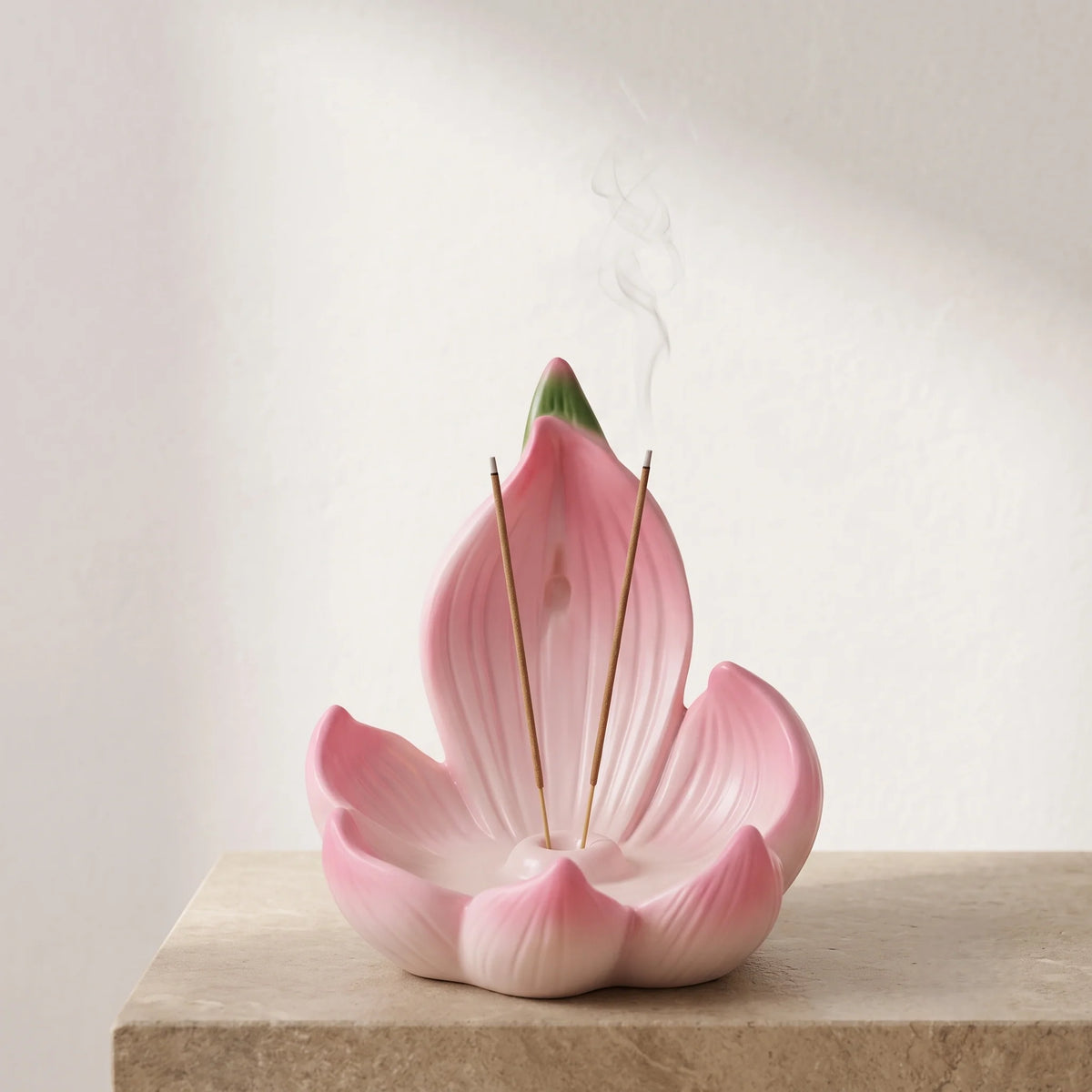 Incense Stick Holder Lotus Resin Ash Catcher