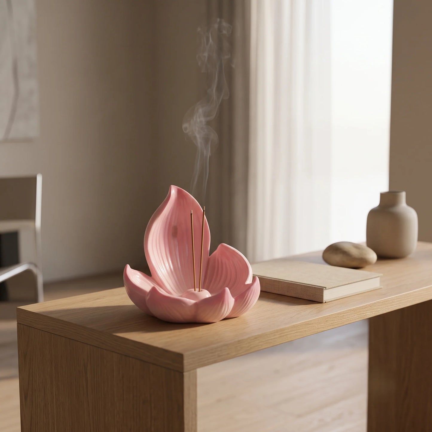 Incense Stick Holder Lotus Resin Ash Catcher