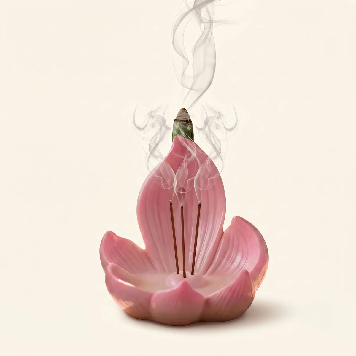 Incense Stick Holder Lotus Resin Ash Catcher