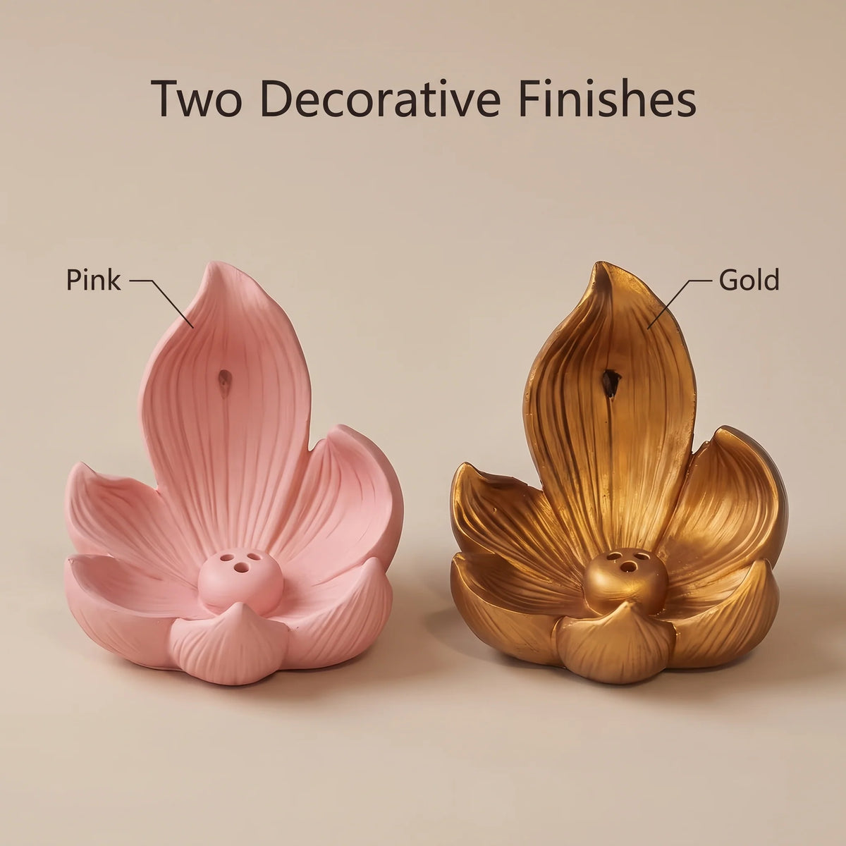Incense Stick Holder Lotus Resin Ash Catcher