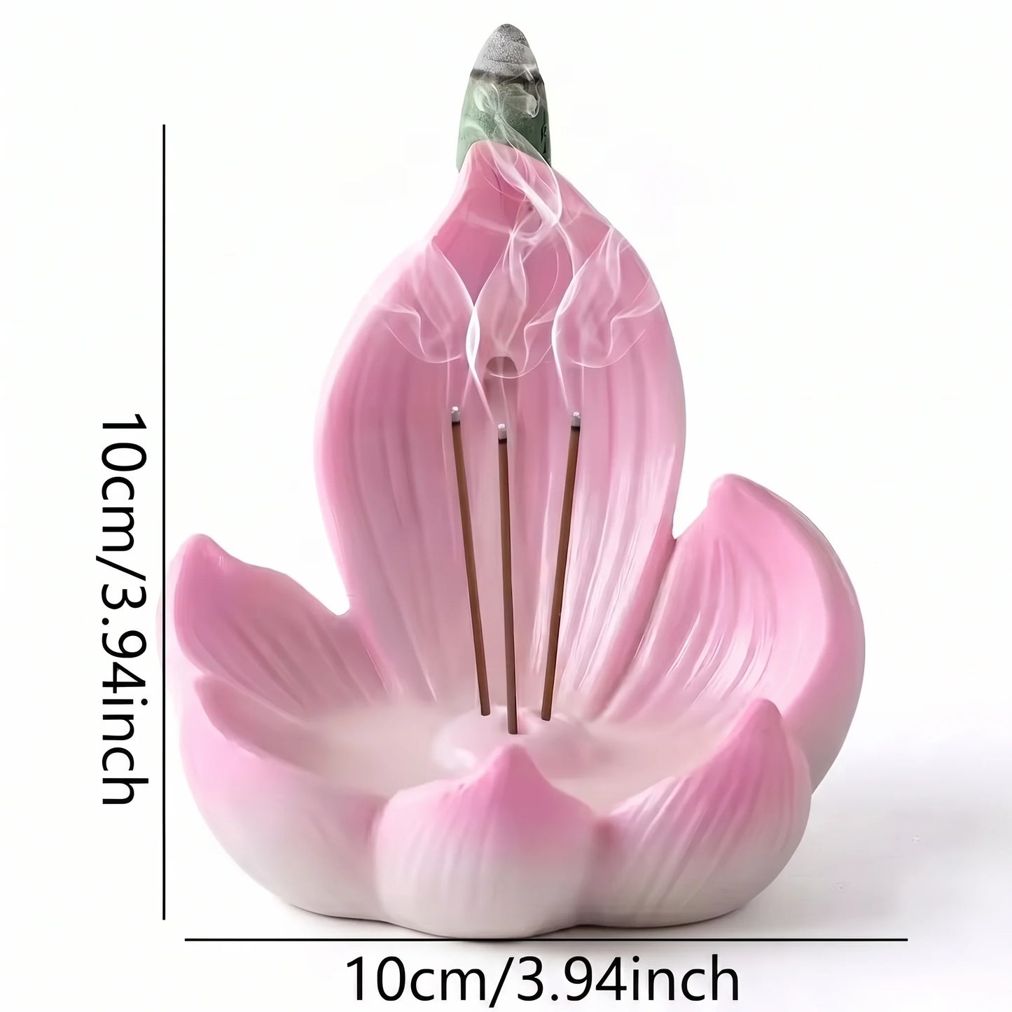 Incense Stick Holder Lotus Resin Ash Catcher