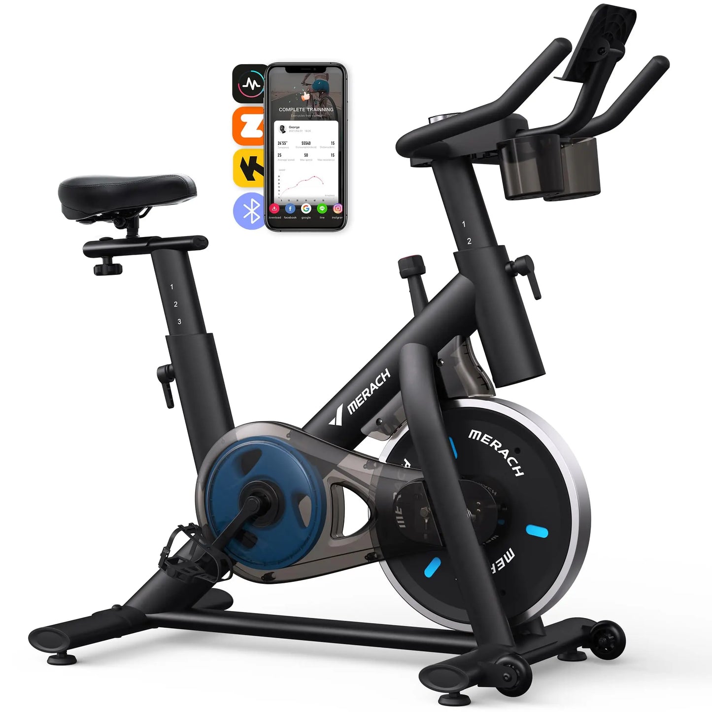 Indoor Bike Quiet Belt Drive Bluetooth App Sync