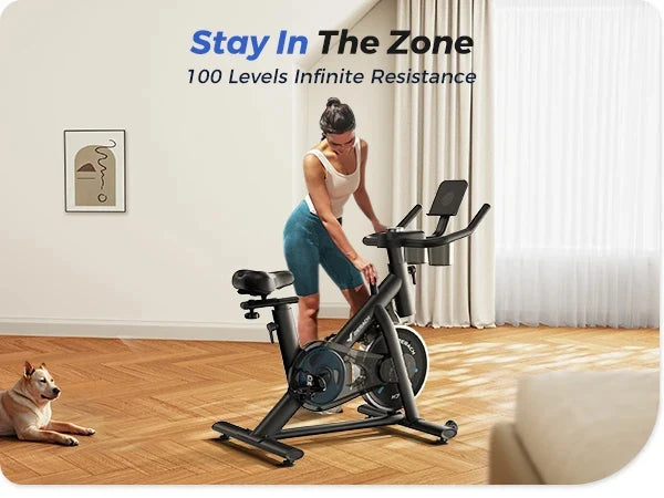 Indoor Bike Quiet Belt Drive Bluetooth App Sync